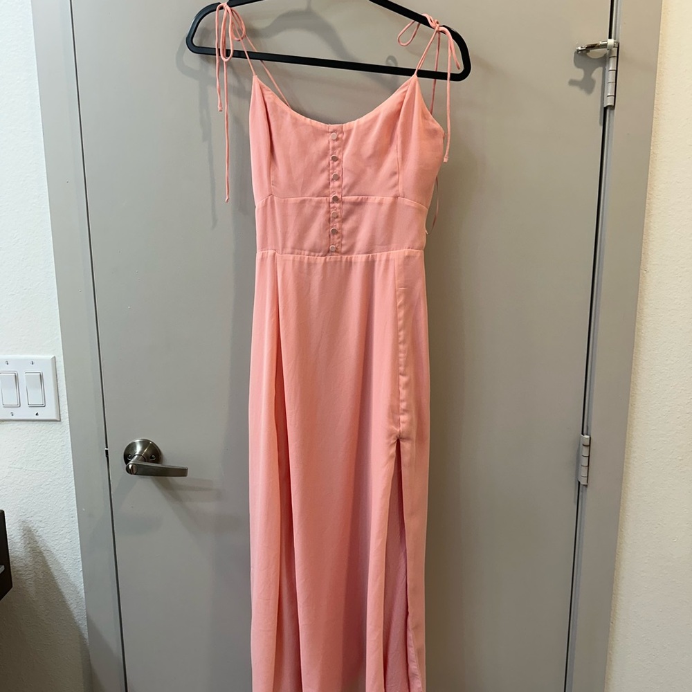 Abercrombie & Fitch Light Pink Maxi Dress